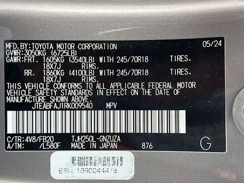 Used 2024 Toyota Land Cruiser 1958 AWD/4WD image 23