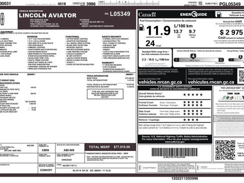 Used 2023 Lincoln Aviator Reserve w/ Class IV Trailer Tow Package AWD/4WD image 3