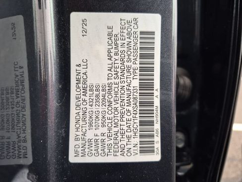 Used 2025 Honda Accord SE image 35
