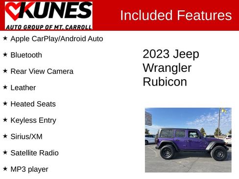 Used 2023 Jeep Wrangler Unlimited Rubicon w/ Xtreme Recon 35" Tire Package image 3