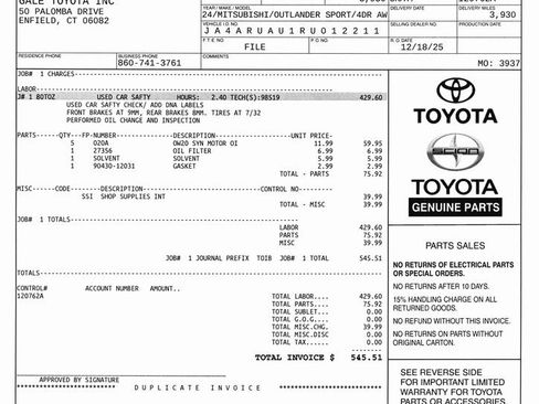 Used 2024 Mitsubishi Outlander Sport ES image 10