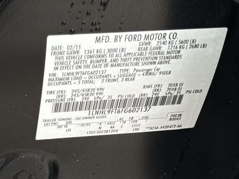 Used 2015 Lincoln MKS AWD w/ Equipment Group 201A image 25