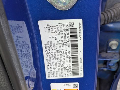 Certified 2022 Honda Civic Sport image 40