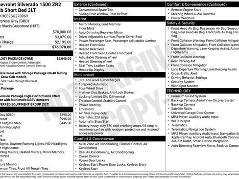 Used 2025 Chevrolet Silverado 1500 ZR2 w/ Technology Package AWD/4WD image 2