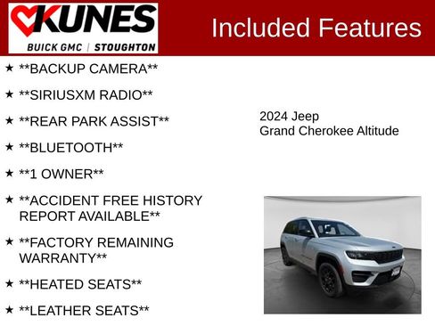 Used 2024 Jeep Grand Cherokee Altitude AWD/4WD image 2