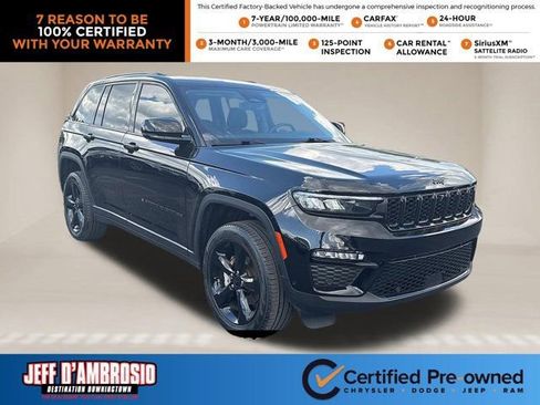 Certified 2023 Jeep Grand Cherokee Limited w/ Luxury Tech Group II AWD/4WD image 1