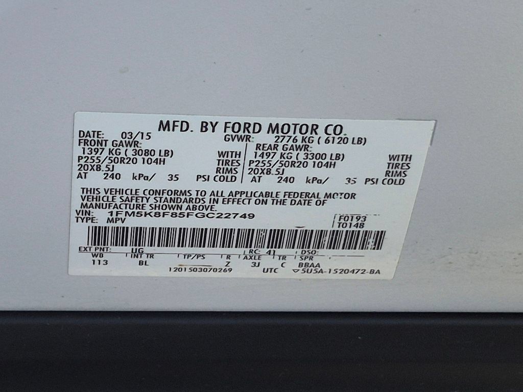Used 2015 Ford Explorer Limited AWD/4WD image 27