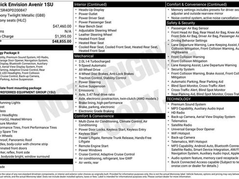 Used 2023 Buick Envision Avenir image 35