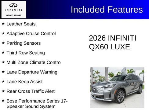 Certified 2026 INFINITI QX60 Luxe w/ Family Package FWD image 4