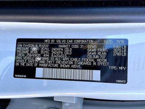 Used 2020 Volvo XC60 T5 Inscription w/ Protection Package Premier image 33