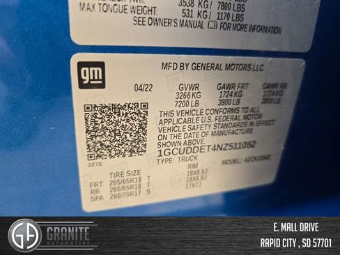 Used 2022 Chevrolet Silverado 1500 LT w/ Z71 Off-Road Package image 29