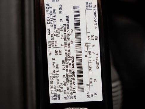 Used 2022 Ford F150 Raptor w/ Equipment Group 801A High AWD/4WD image 59