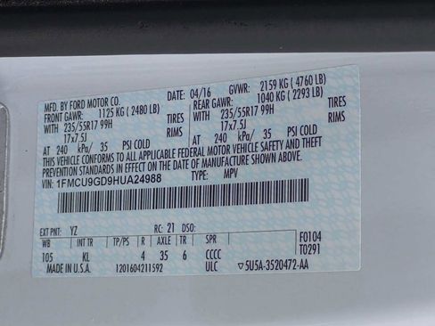 Used 2017 Ford Escape SE AWD/4WD image 31