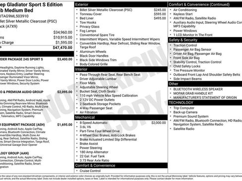 Used 2021 Jeep Gladiator Sport AWD/4WD image 18
