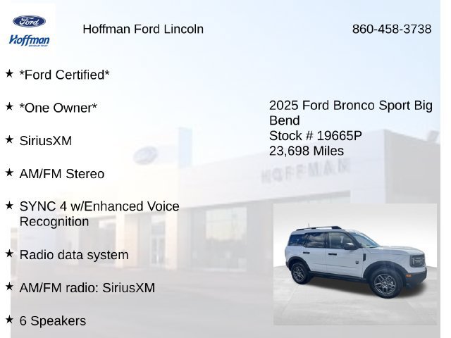 Certified 2025 Ford Bronco Sport Big Bend AWD/4WD image 6