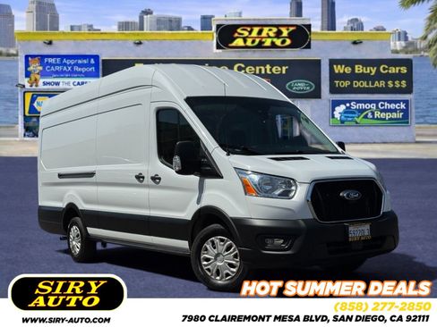 Used 2021 Ford Transit 250 148 High Roof Extended w/ Load Area Protection Package RWD image 1