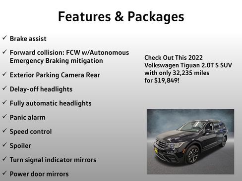 Used 2022 Volkswagen Tiguan S AWD/4WD image 13