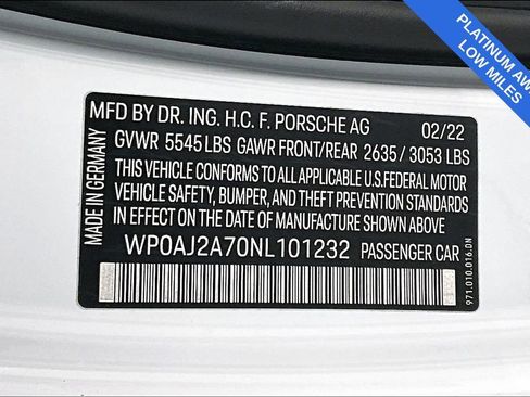 Used 2022 Porsche Panamera Platinum Edition RWD image 40