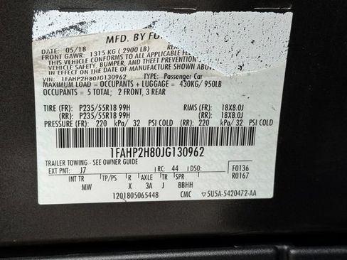 Used 2018 Ford Taurus SEL AWD/4WD image 26