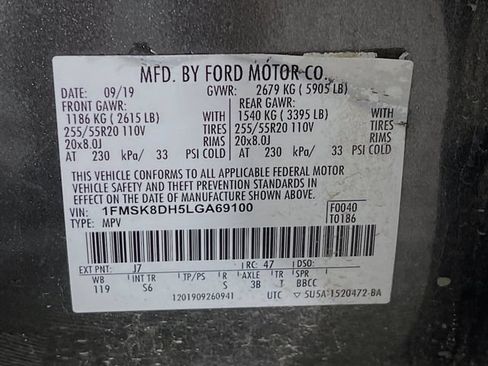 Used 2020 Ford Explorer XLT w/ Equipment Group 202A AWD/4WD image 7