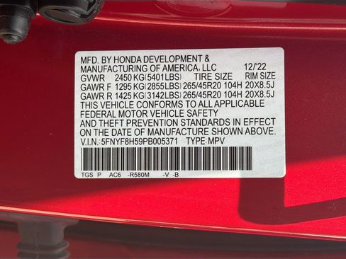 Used 2023 Honda Passport EX-L image 12