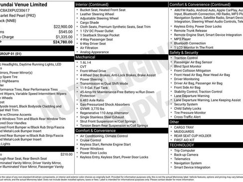Used 2023 Hyundai Venue Limited FWD image 17