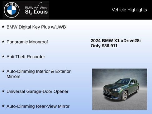 Used 2024 BMW X1 xDrive28i w/ Premium Package AWD/4WD image 16