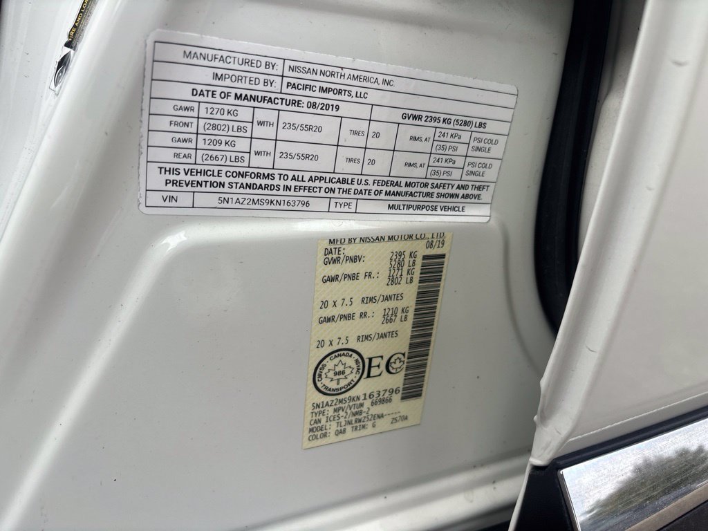 Used 2019 Nissan Murano SL AWD/4WD image 23
