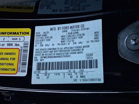 Certified 2022 Ford Bronco Sport Badlands w/ Premium Package image 27