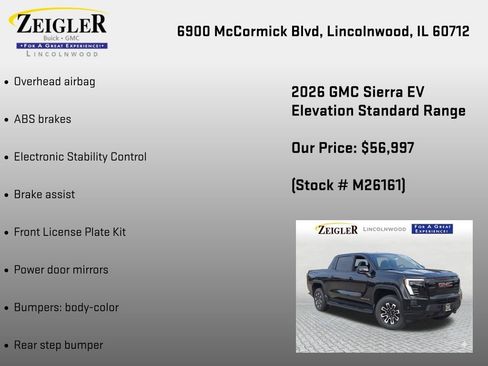 New 2026 GMC Sierra EV Elevation AWD/4WD image 18