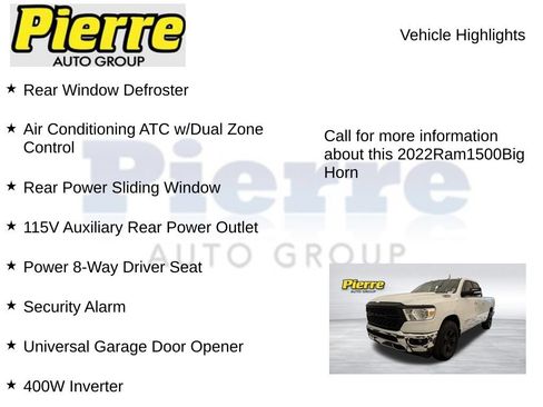 Used 2022 RAM 1500 Big Horn RWD image 14