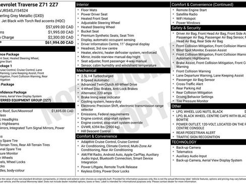 Used 2025 Chevrolet Traverse Z71 image 36