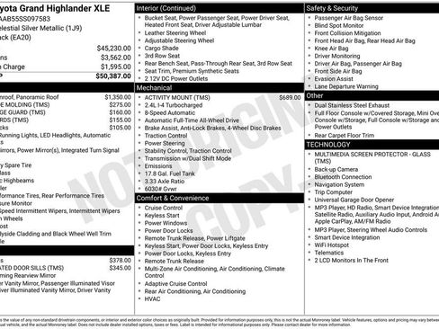 Used 2025 Toyota Grand Highlander AWD image 3