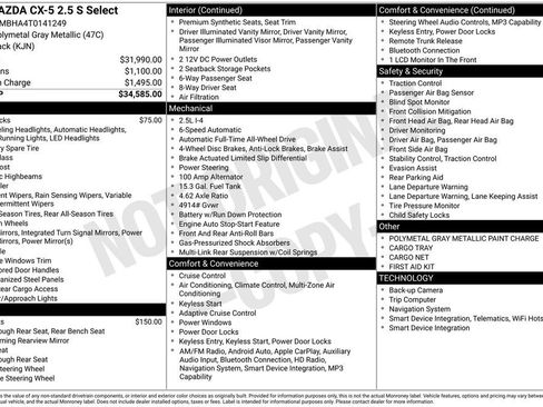New 2026 MAZDA CX-5 Select AWD/4WD image 33
