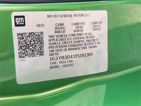 New 2026 Chevrolet Corvette Stingray Preferred Conv w/ 2LT image 15