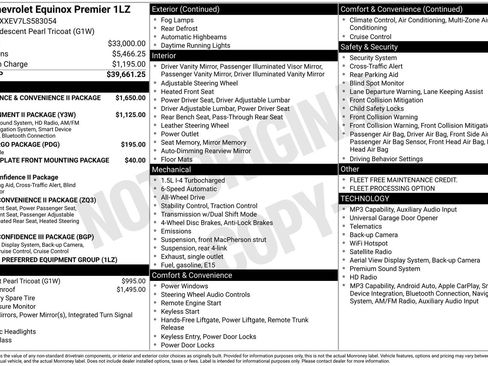 Used 2020 Chevrolet Equinox Premier AWD/4WD image 5