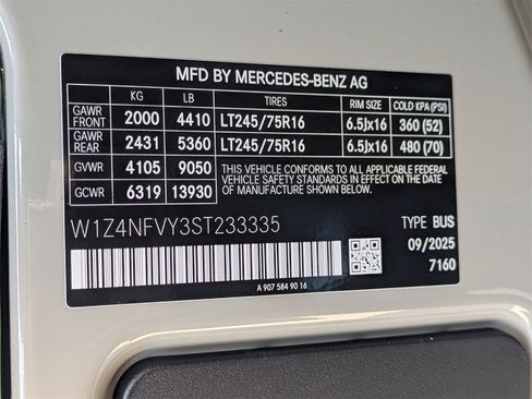 New 2025 Mercedes-Benz Sprinter 2500 image 14