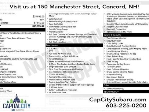 Used 2020 Subaru Outback Premium AWD/4WD image 28