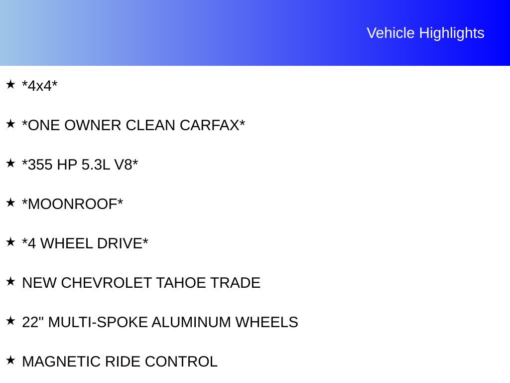 Used 2023 Chevrolet Tahoe Premier w/ Premium Package 2 AWD/4WD image 7