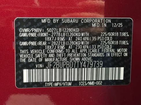 New 2026 Subaru Outback Premium image 22