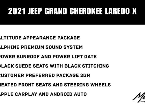 Used 2021 Jeep Grand Cherokee Laredo X AWD/4WD image 2