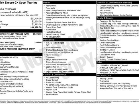 New 2026 Buick Encore GX Sport Touring w/ Advanced Technology Package FWD image 4