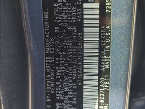 Certified 2026 Toyota Camry XLE FWD image 26
