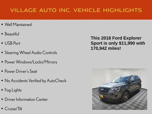 Used 2018 Ford Explorer Sport AWD/4WD image 7