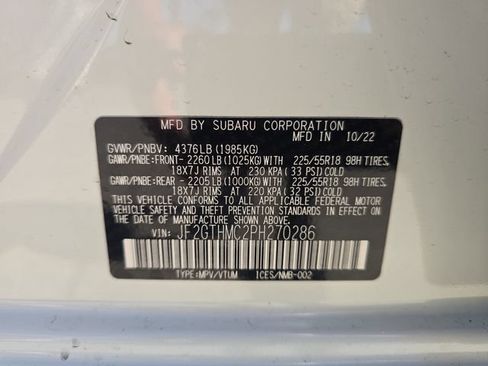 Certified 2023 Subaru Crosstrek 2.5i Limited w/ Moonroof Package AWD/4WD image 30