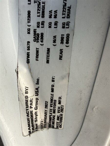 Used 2021 Chevrolet Express 3500 w/ Power Convenience Package RWD image 25