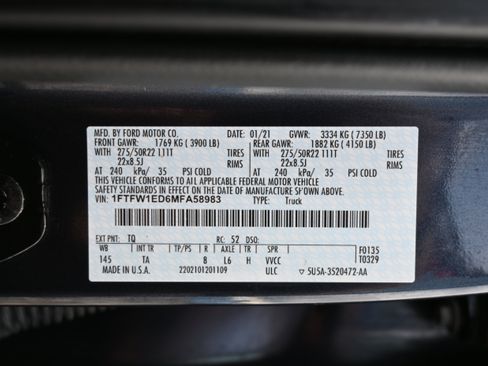 Used 2021 Ford F150 Limited image 10