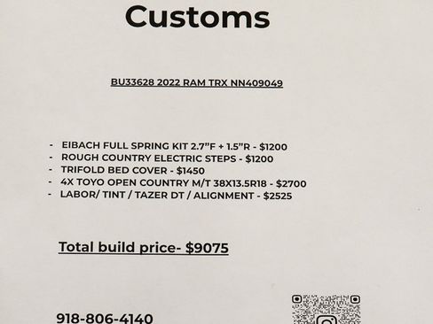 Used 2022 RAM 1500 TRX w/ TRX Level 2 Equipment Group image 2