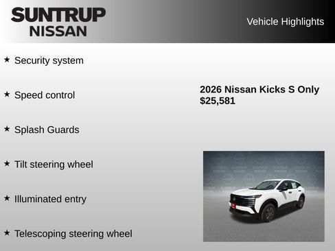 Used 2026 Nissan Kicks S FWD image 38