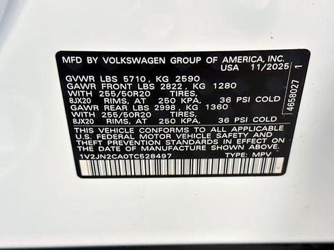 New 2026 Volkswagen Atlas SE FWD image 27